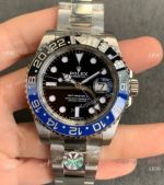 AR Swiss 3186 Rolex GMT-Master II Batman 904L Stainless Steel Watch